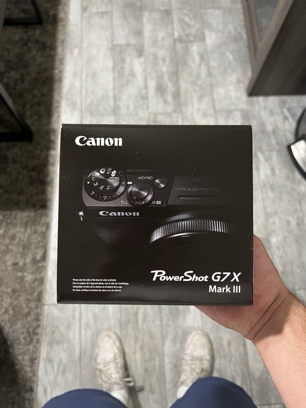 Canon PowerShot G7 X Mark III - 20.1MP Point & Shoot Digital Camera - Black.