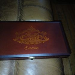 Gorgeous Carillo Encore 7 X 12 Walnut Cigar Box Made In Dominican Republic 
