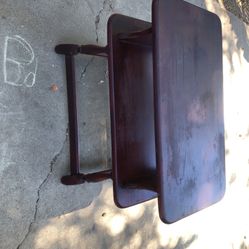 small Antique Table Burgundy