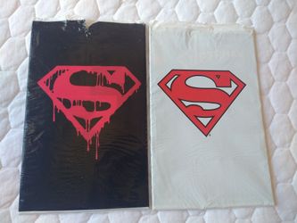 Death Of Superman Black And White Bag Comic
