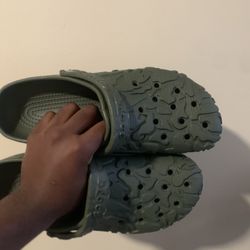 Green Crocs 