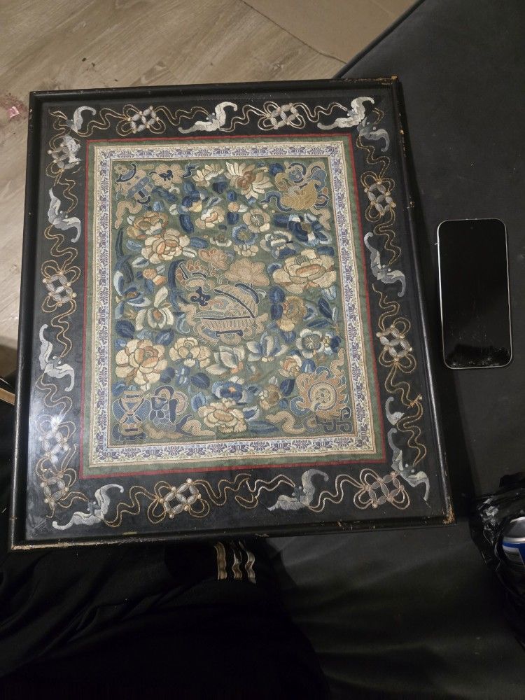 Authentic Silk Framed Embroidary