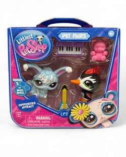Littlest Pet Shop G7 Series 5 PET PAIRS # 411 & 412 (PUNK & PASTEL)