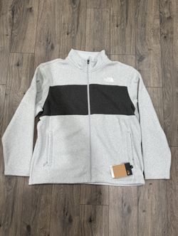 The North Face Gordon Lyons Full Zip Fleece Jacket - Light Grey - XL