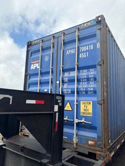 Blue 40' High Cube Container — Used, Extra Height, Delivery Available