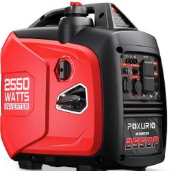 2550-Watt Portable Inverter Generator for Home Use, 1.06Gallon Large Fuel Tank Up to 10 Hours Use, 120V Gas Powered Generator Super Quiet - EPA Compli