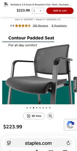Staples Guest Or Reception Chairs (New)