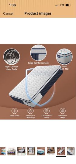 14” Queen size mattress  extra firm