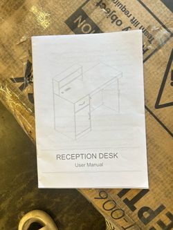 ES142 $80  RECEPTION DESK SIZE 43x20 inch  Brand New in the box