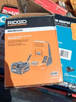 Rigid battery and charger