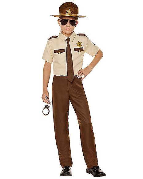 Spirit Halloween Kids Sheriff Costume child M 8-10