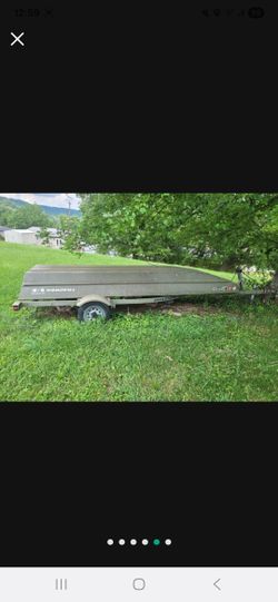 14ft John Boat. Trailer. 9.9 Motor. Trolling Motor.