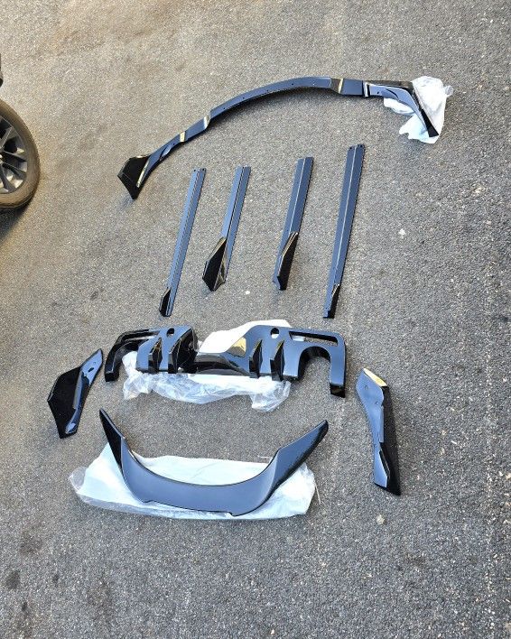 Toyota Supra Full body kit front Lip spoiler side skirts diffuser complete A90 GR MK5 style 2019 +