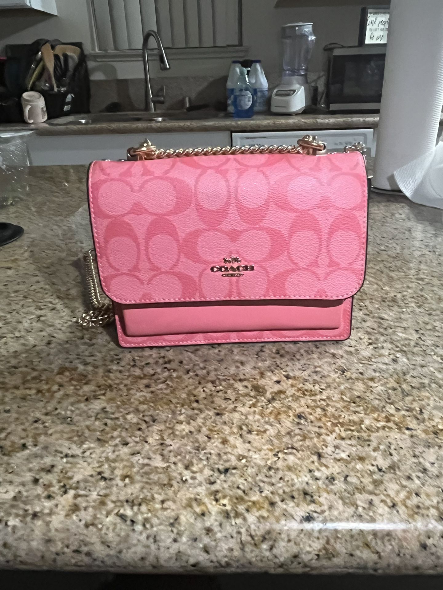 Women's Pink Mini Klare Crossbody Coach Purse