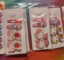 New Hello Kitty Hair Clips $2