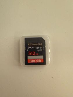 512gb SanDisk Extreme PRO SD card