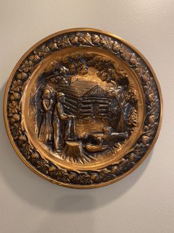 Vintage Coppercraft Guild plates