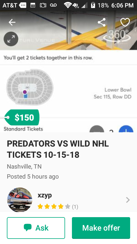 Warning Pred Tix Scam Alert ,Don't buy from this add,scam,user name XZYP