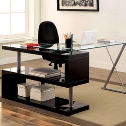 CM-DK6131BK- Bronwen Modern Desk Black