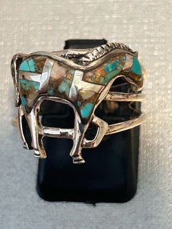 Turquoise Horse Ring