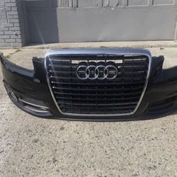 05-08 2006 AUDI A6 FRONT BUMPER ASSEMBLY FOG LIGHT GRILL GENUINE OEM BLACK
