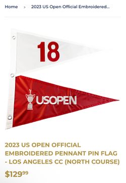 Official 2023 US Open pennant