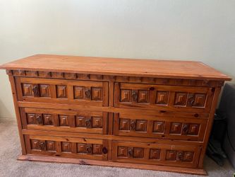 Solid wood dresser
