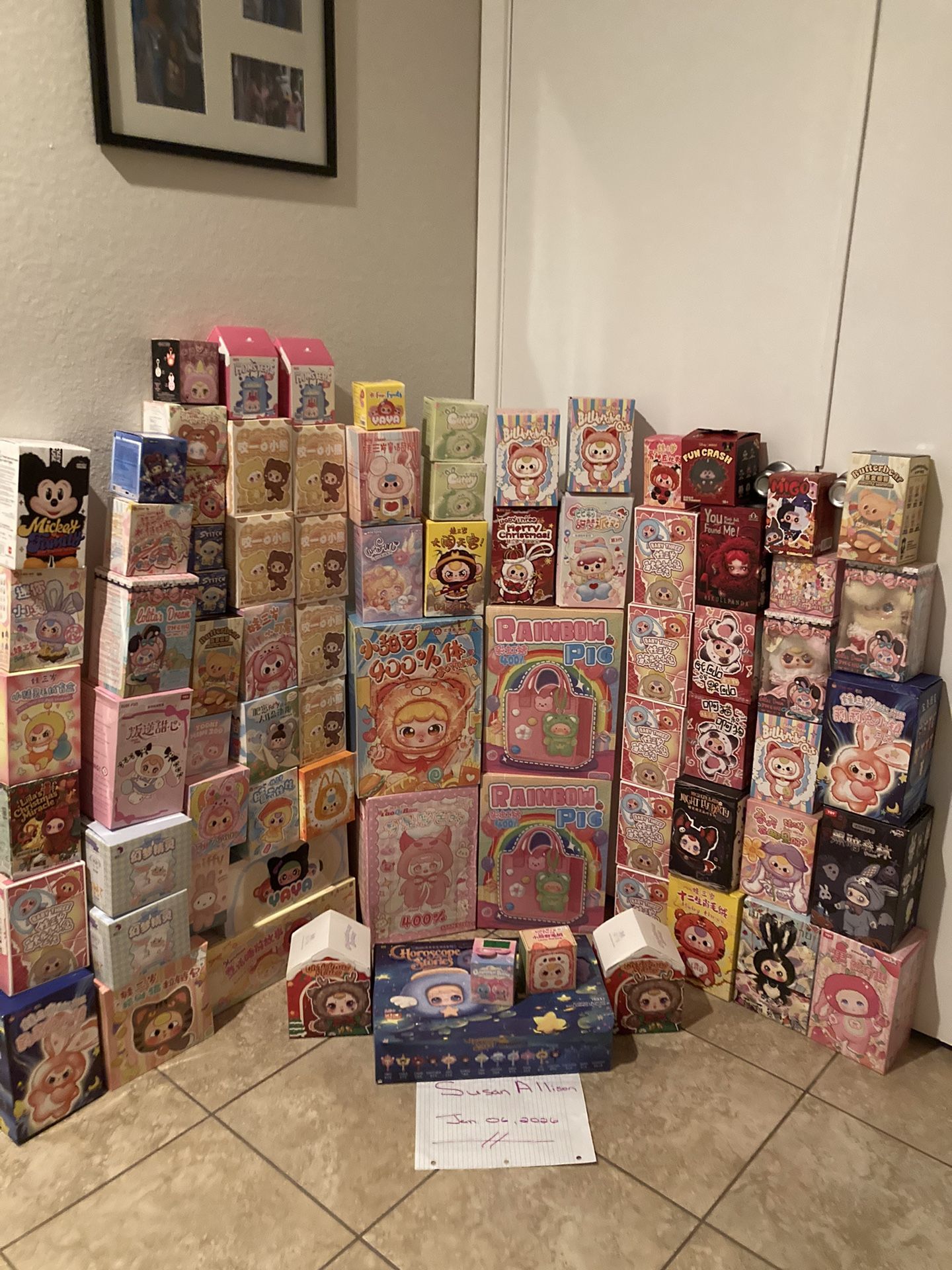 Labubu, Baby Three, Sanrio - 75 Plus Blind Boxes.