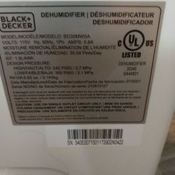 Dehumidifier Black And Decker 