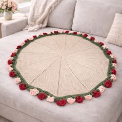 🥰🫶🏻💐Handmade Crochet Flower Blanket 🧶🌸🌼