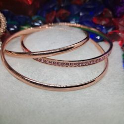 Intertwined MYJS Rose Gold Over Rhodium With Swarv Crystal's New  Reg.$60