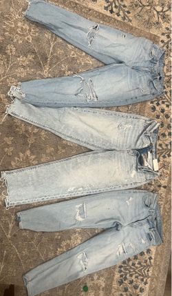 America eagle lightly used and one brand new with tags jeans