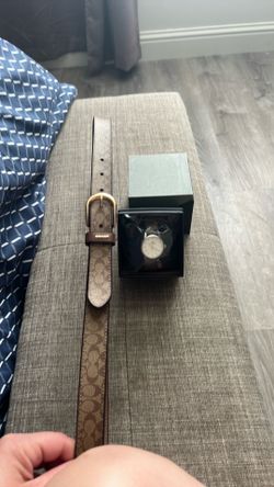 Coach watch and belt