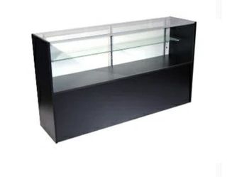 4 ft Business Retail Display Case Half Vision