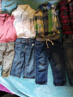 6 Sets Of Jeans 👖 With Shirt 12,18 &24 Months 