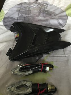 Integrated tail light for a 2016-2018 bmw s1000rr and turn signal