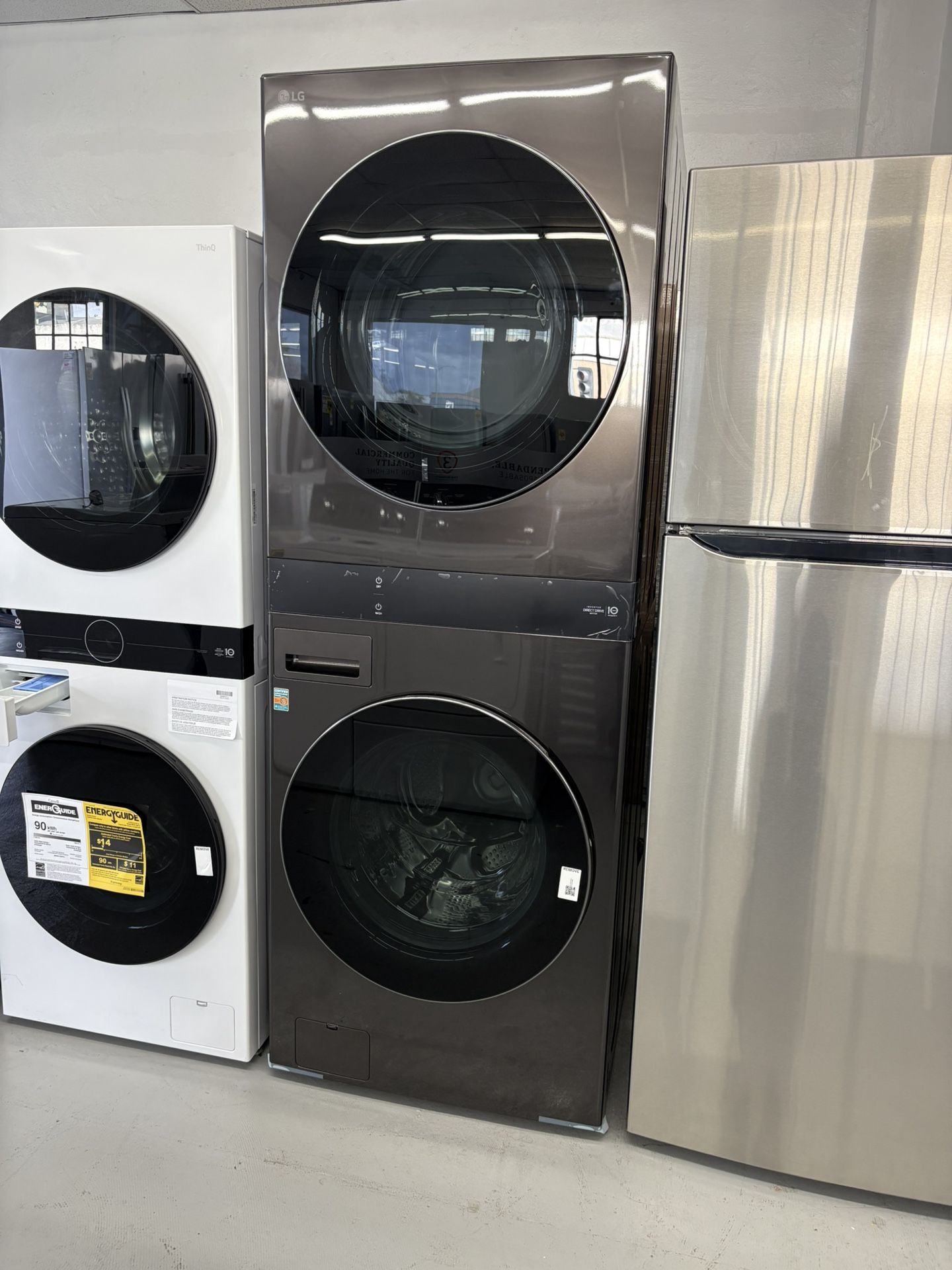LG Stackable Washer 5 Cu Ft And Dryer 7.4 Cu Ft