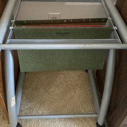 Nice Mobile Files Holder Cart With Wheels Available 95134
