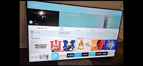 Samsung 75" 4k UHD smart tv with remote works perfectly
