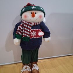 Snowman Decoration 29" Tall, New