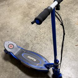 Blue Electric Scooter