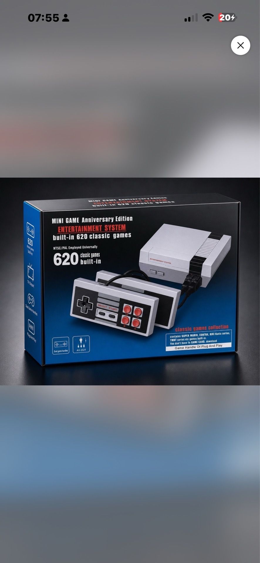 NES anniversary 650 Games