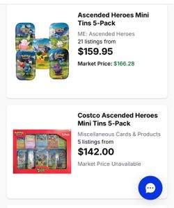 Evolution Ascended Heroes 5-Pack Costco Exclusive