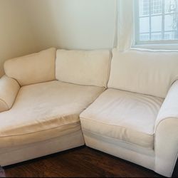 Cream colored couch