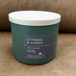 Bath & Body Works Cypress & Amber 3-Wick Candle 