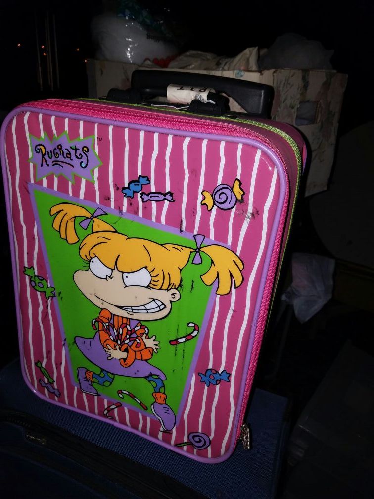 Angelica from Rugrats children's luggage with wheels