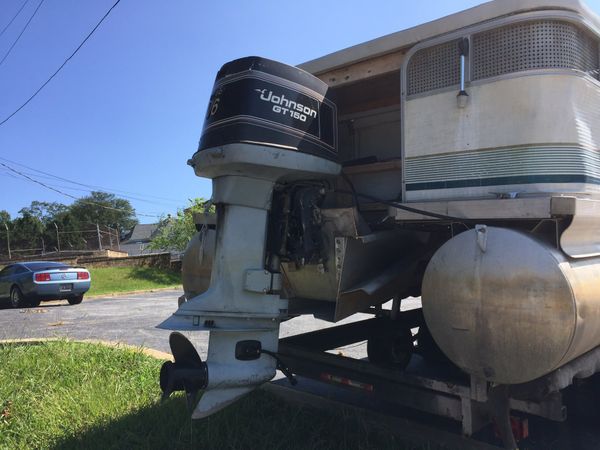 28 foot pontoon boat with 30 foot trailer axle trailer for ...