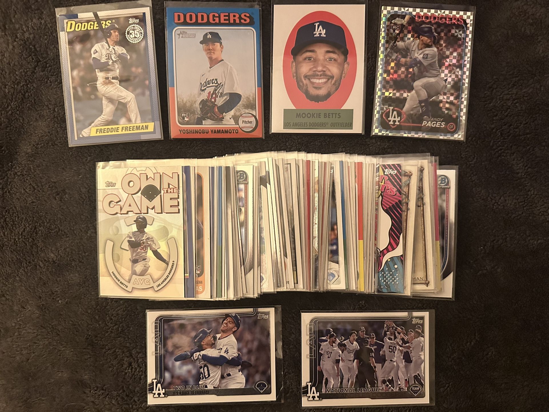 Topps Los Angeles Dodgers Lot Of 65