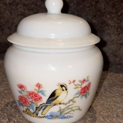 Large Soy  Candle In Antique Bird Jar