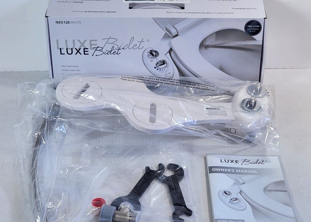 LUXE Bidet Neo 120 - Self Cleaning Nozzle - Fresh Water Non-Electric #461